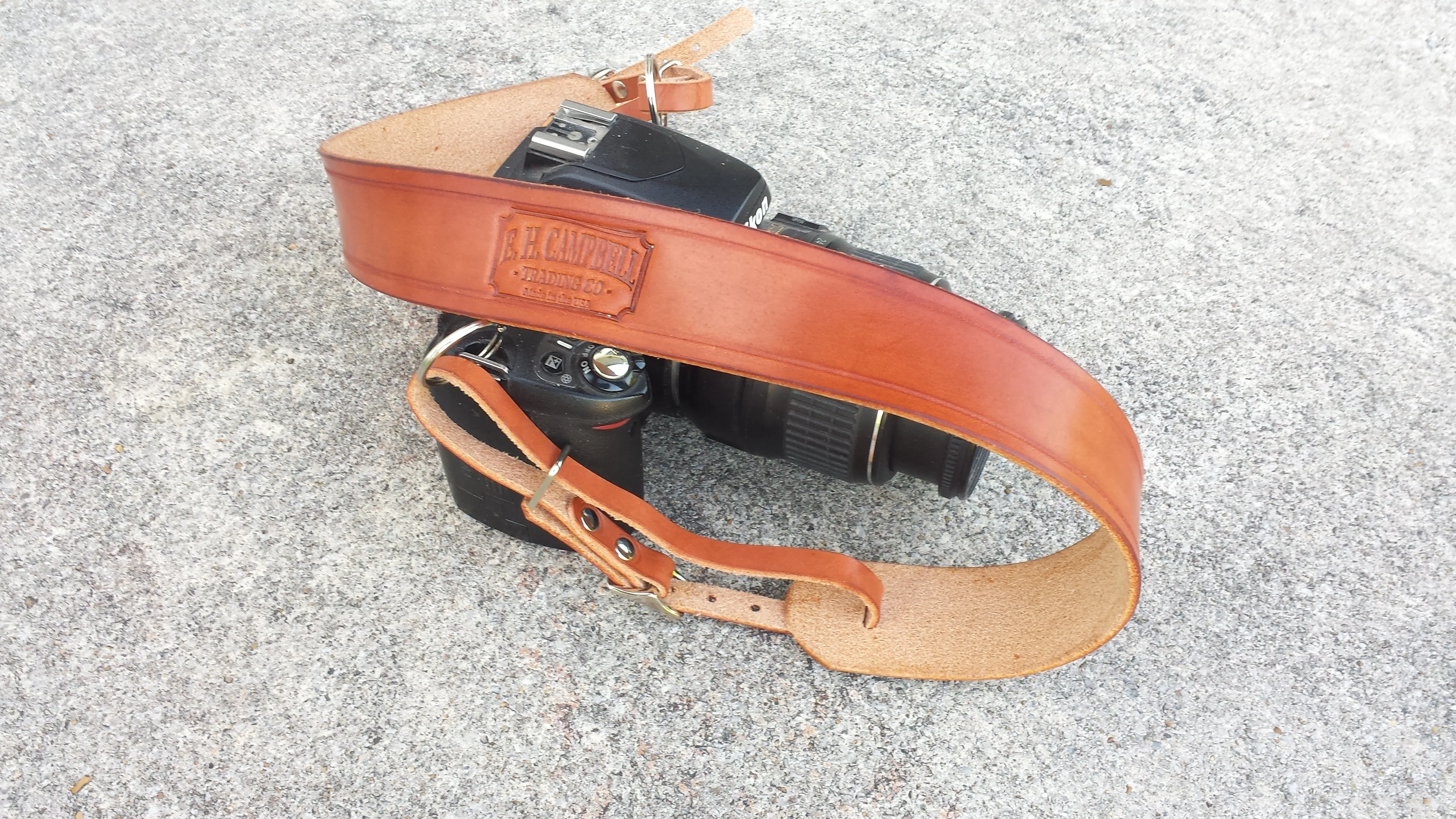 Adjustable Rustic Leather Camera Strap