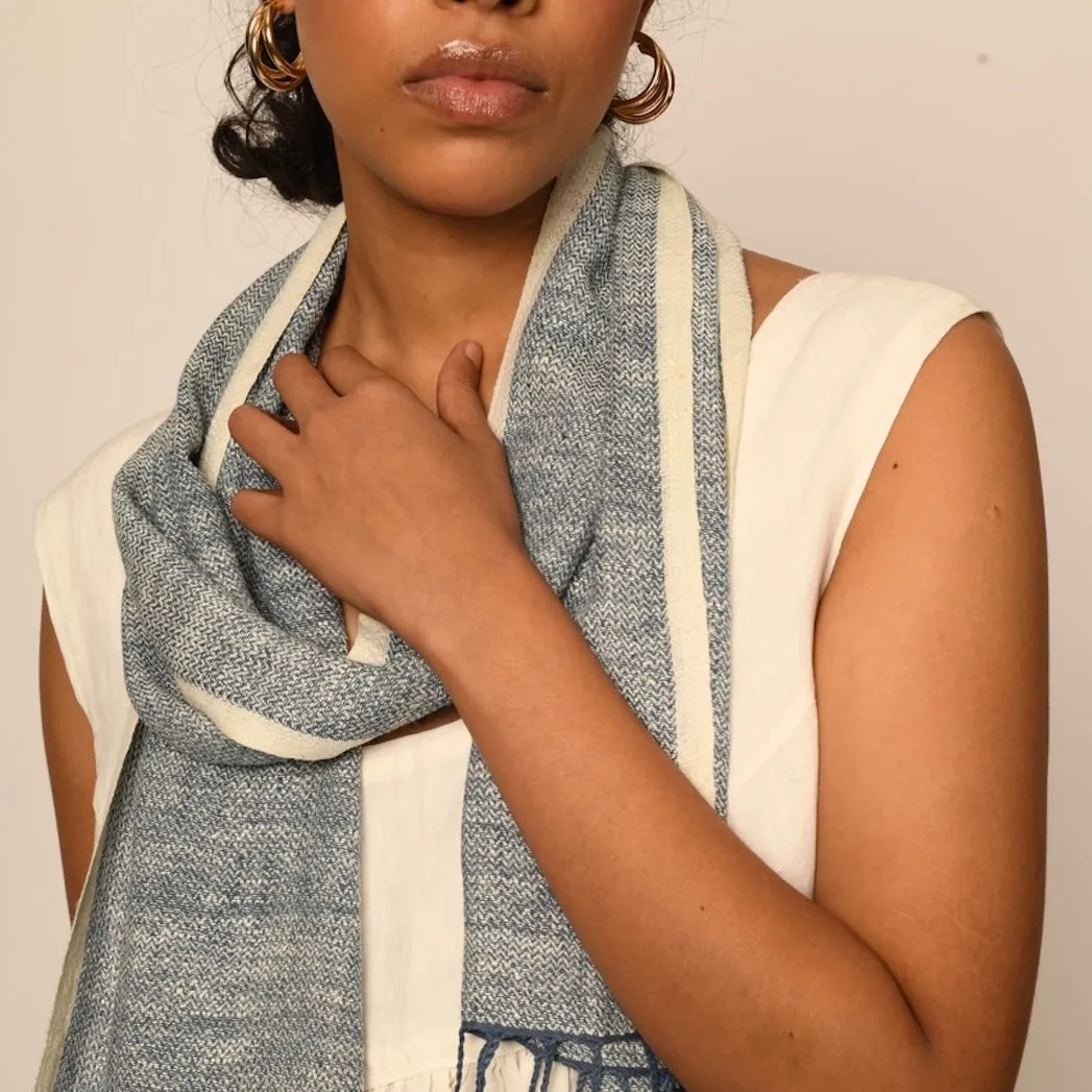 Dora -Hand Woven Eri Silk Scarf