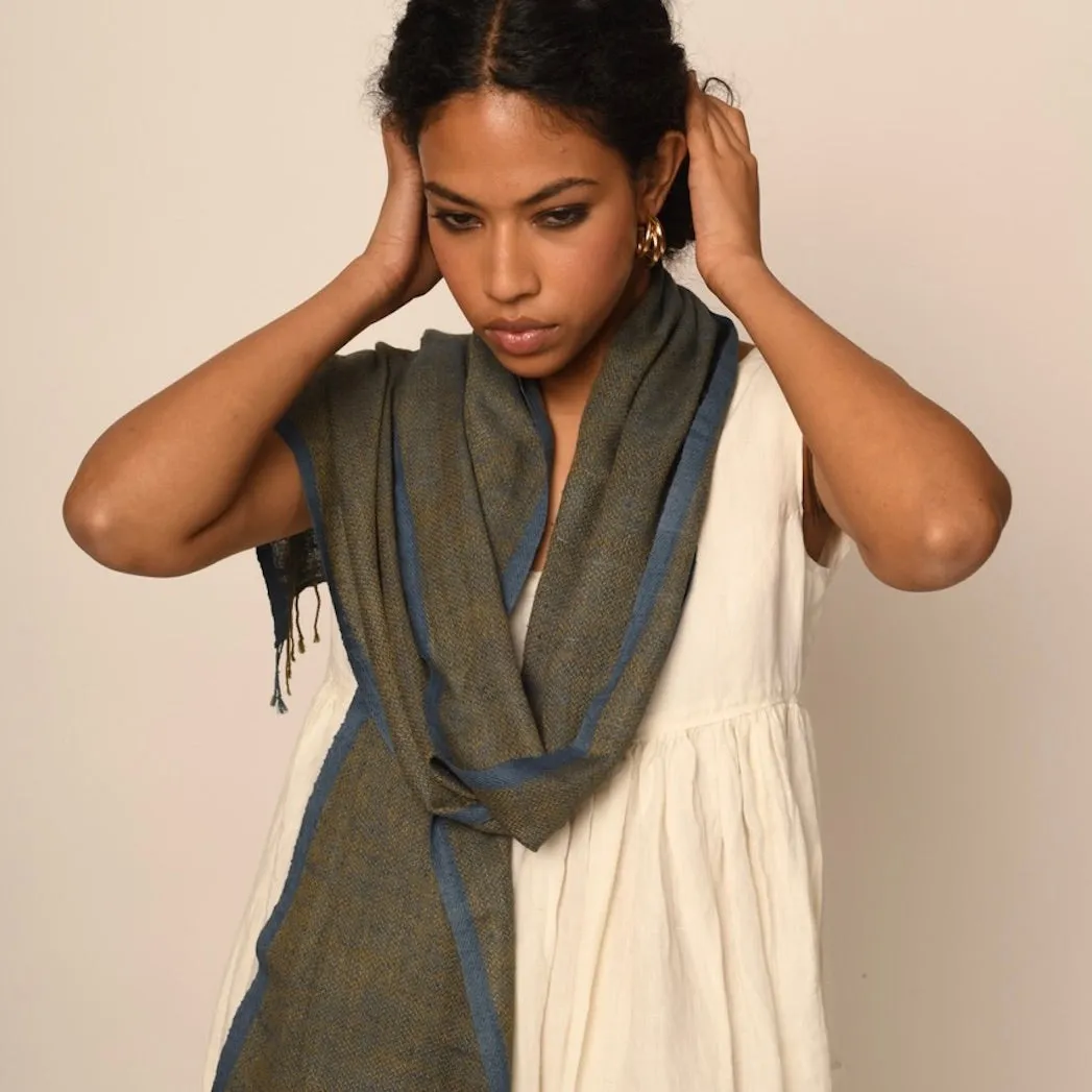 Dora -Hand Woven Eri Silk Scarf