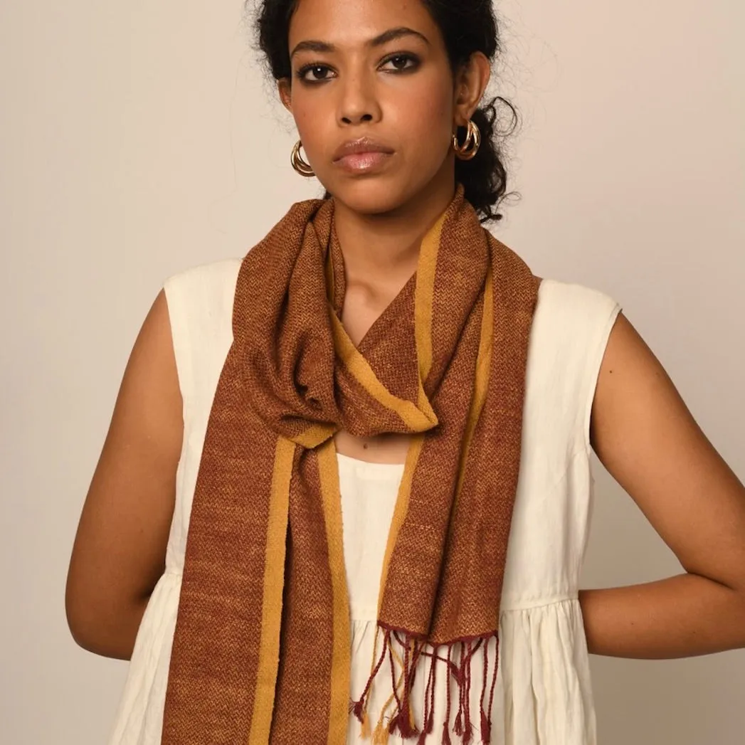 Dora -Hand Woven Eri Silk Scarf