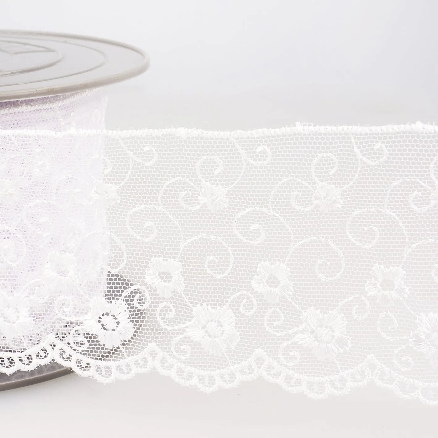 Embroidered Tulle Trim 1 meter