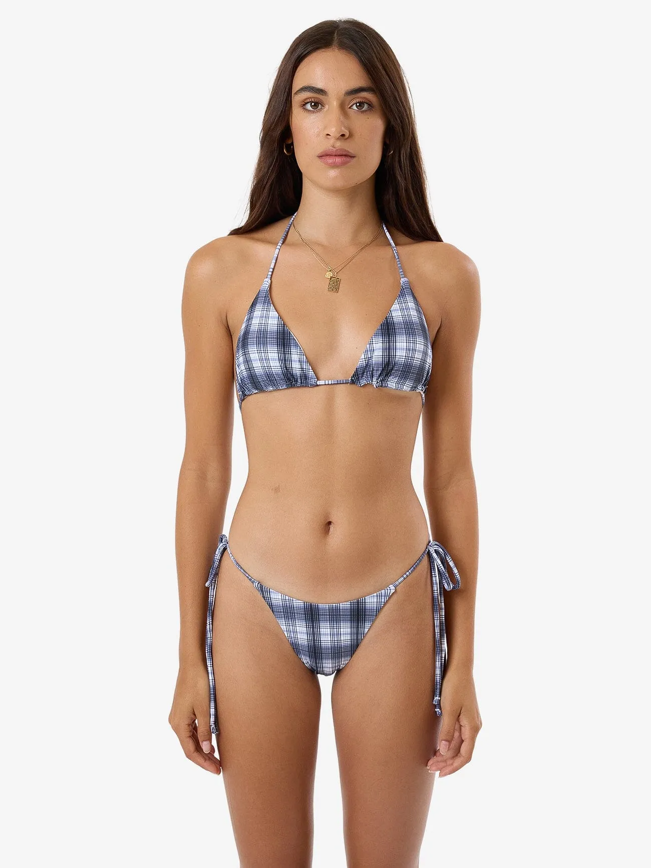 Friendly Service String Bikini Top - Iceberg