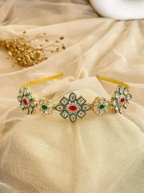 Intricate Designed Kundan Studded Hairband