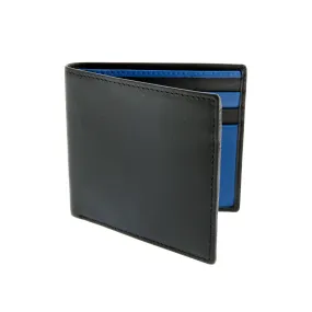 Men's Two-Colour Smooth Nappa Leather Bifold Wallet with RFID Blocking