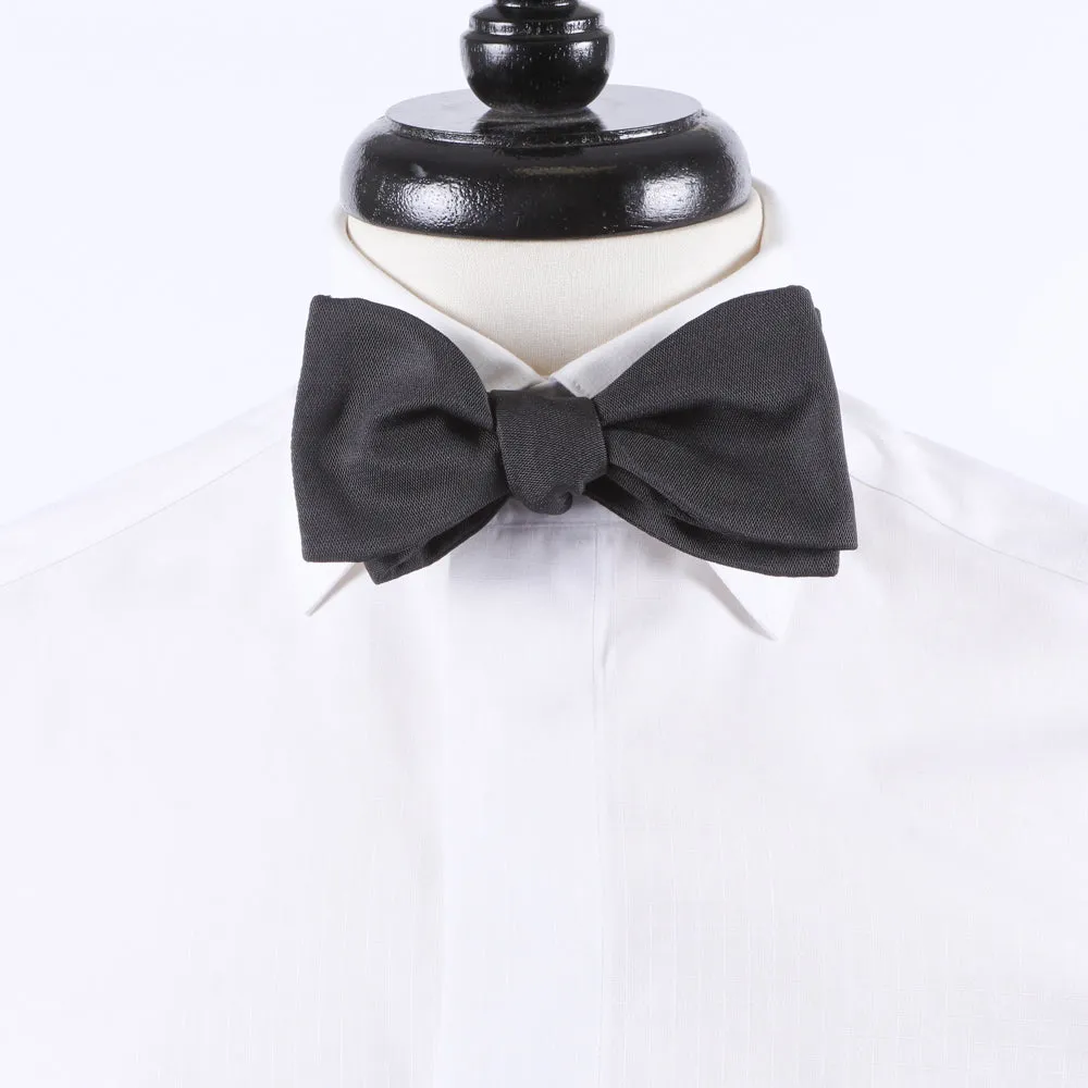 Sovereign Grade Black Barathea Bow Tie