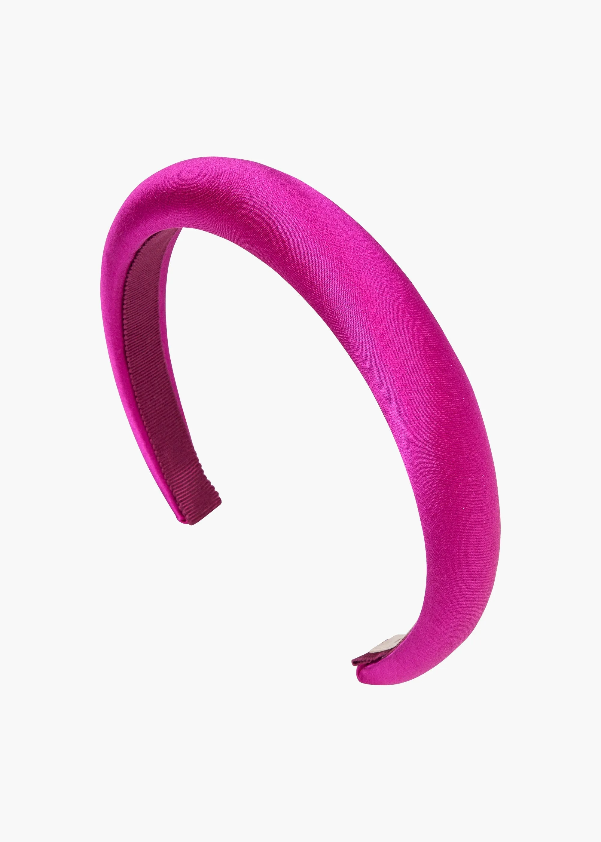 Tori Headband in Satin -- Hot Pink