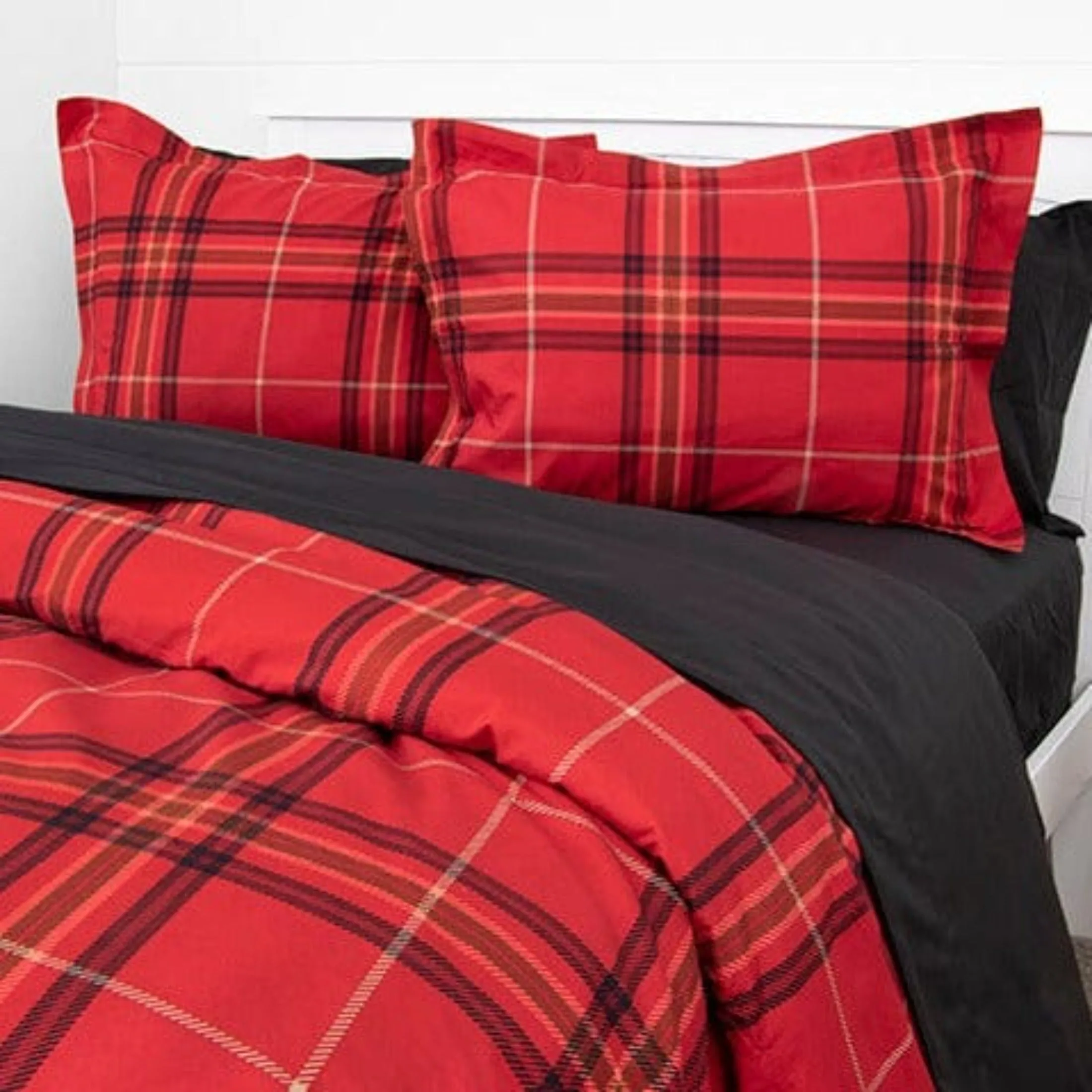 Vilano Plaid Duvet Cover Set