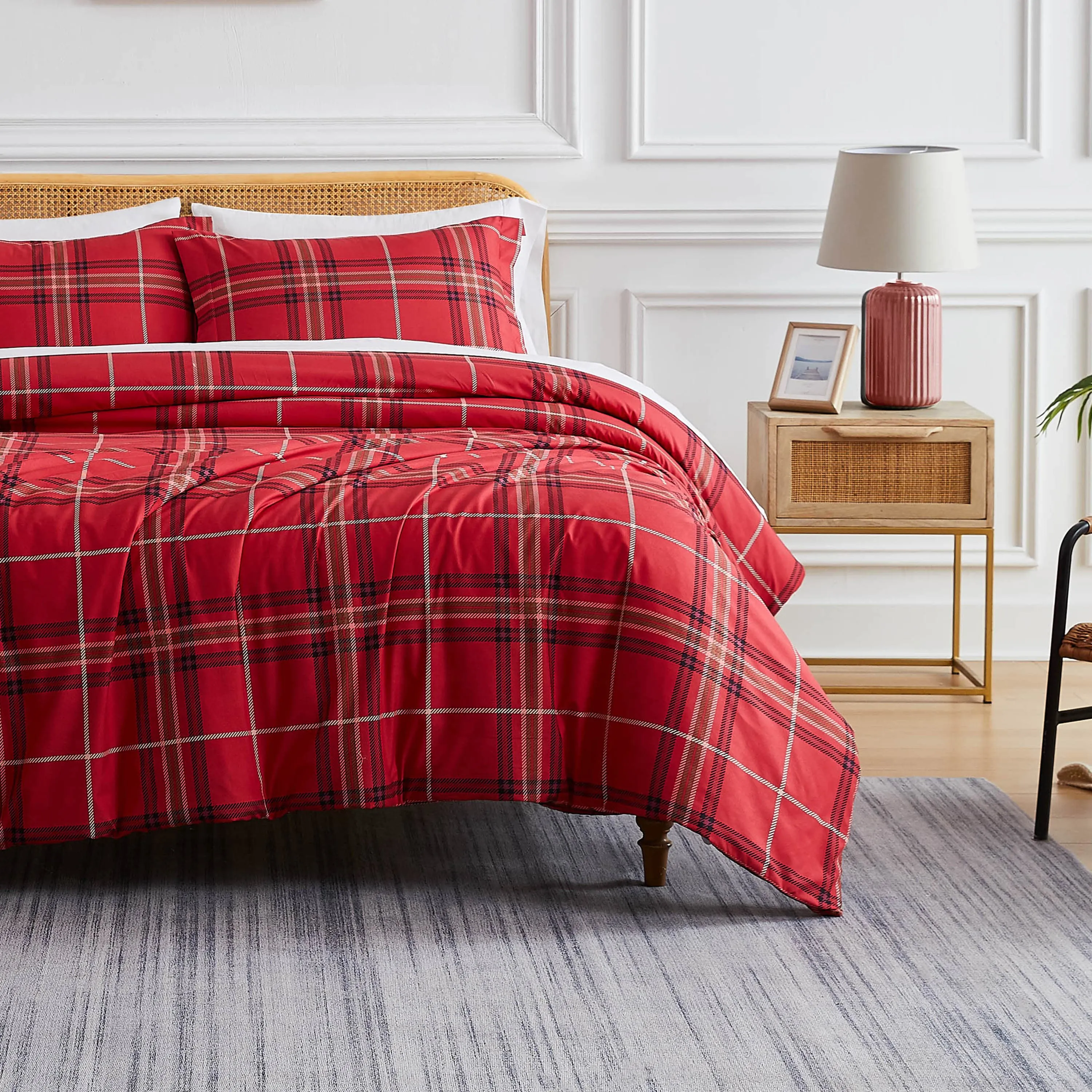 Vilano Plaid Duvet Cover Set