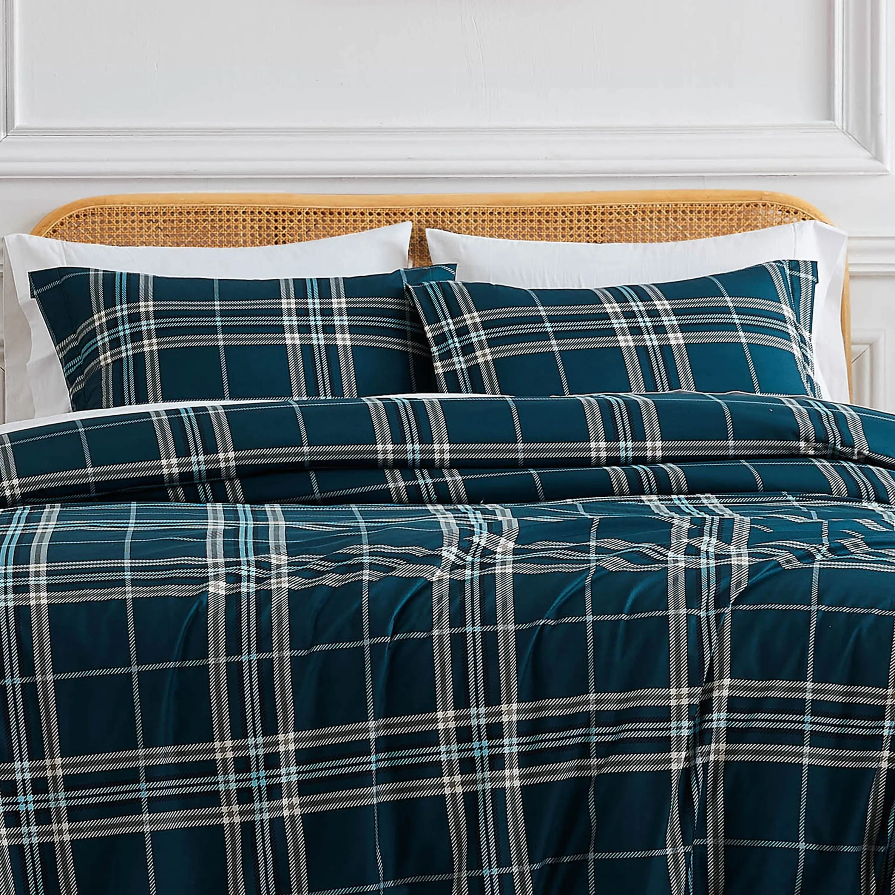 Vilano Plaid Duvet Cover Set