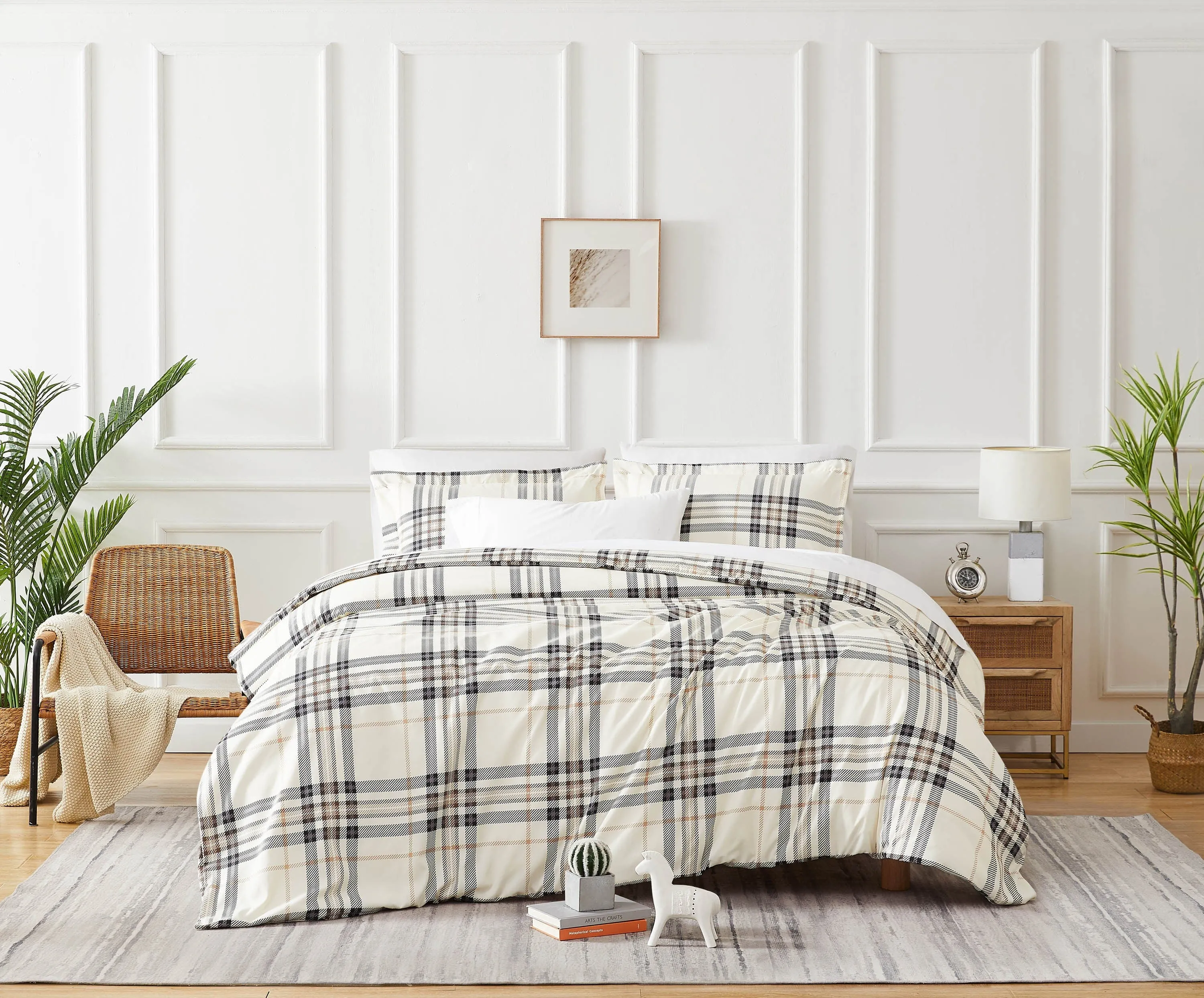 Vilano Plaid Duvet Cover Set