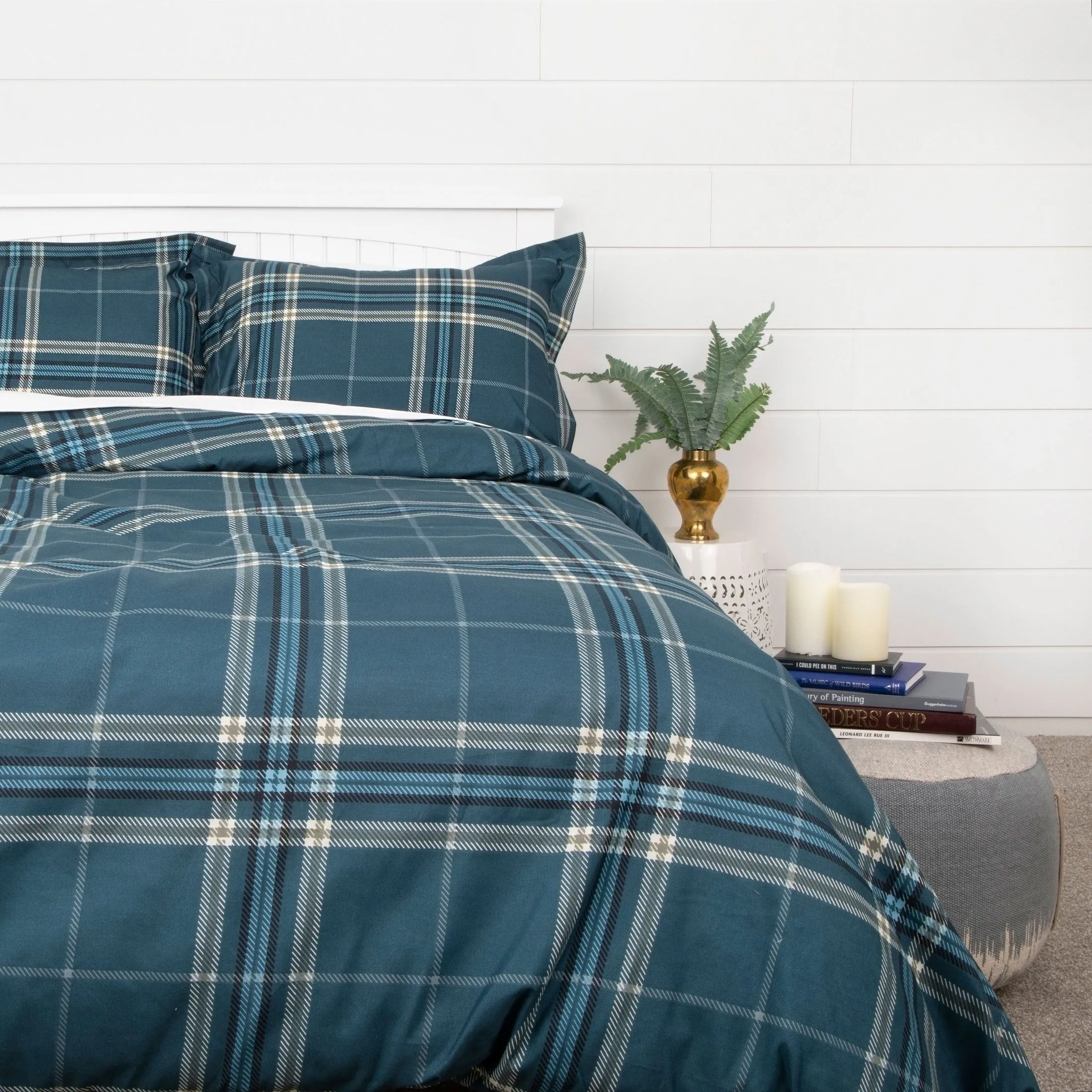 Vilano Plaid Duvet Cover Set