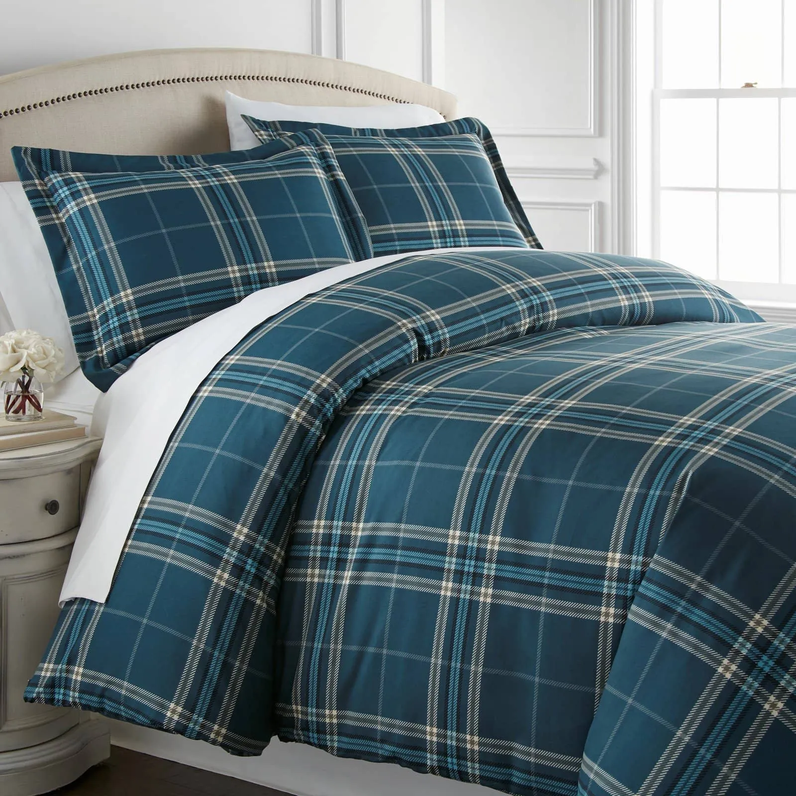 Vilano Plaid Duvet Cover Set