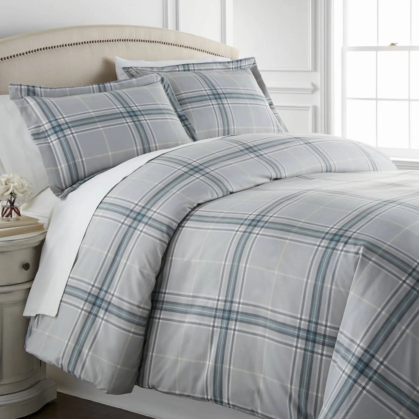 Vilano Plaid Duvet Cover Set