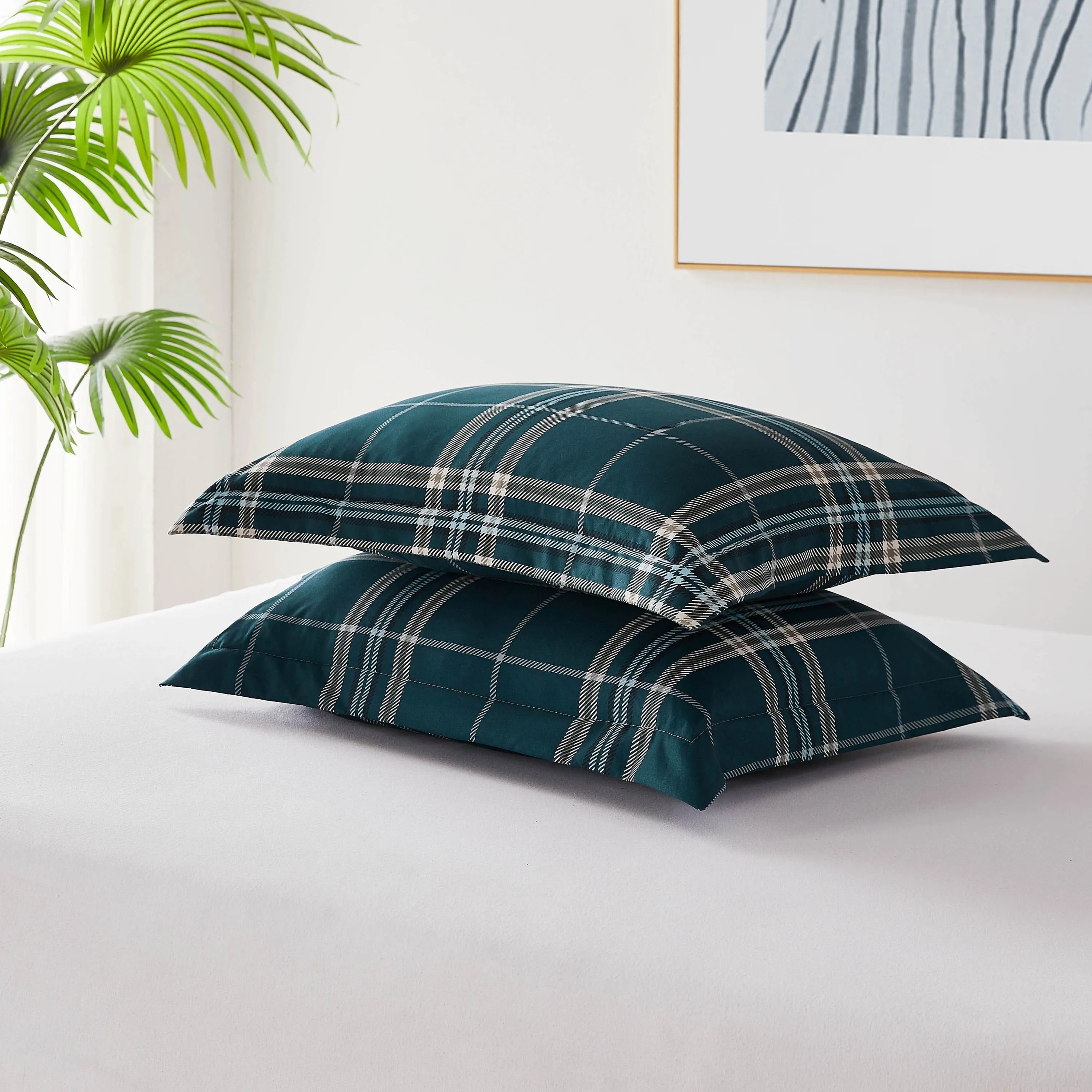 Vilano Plaid Duvet Cover Set