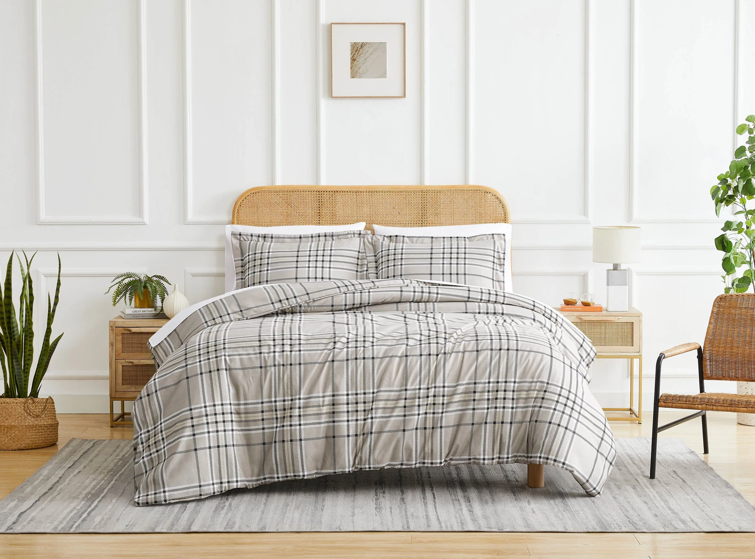 Vilano Plaid Duvet Cover Set