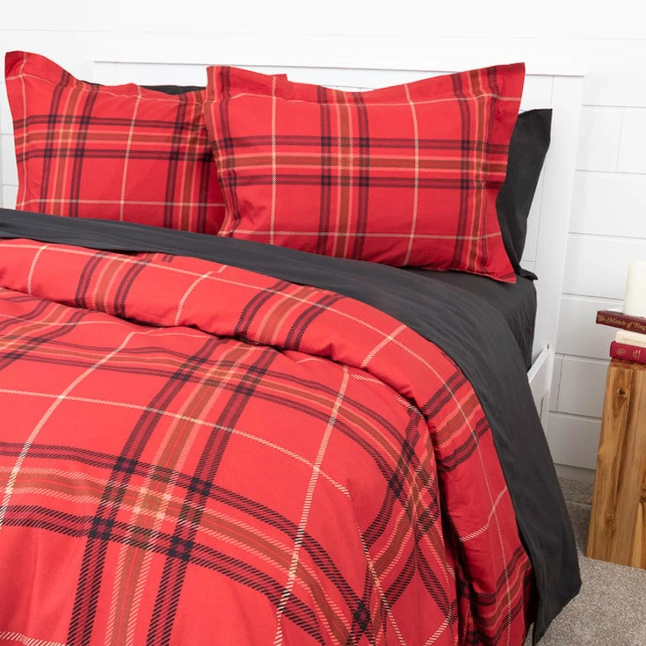 Vilano Plaid Duvet Cover Set