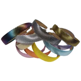 Wide Glossy Metallic Headband Assortment // CLEARANCE