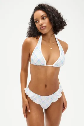 x DJERF AVENUE Diana Halter Bikini Top - Cottage Meadow